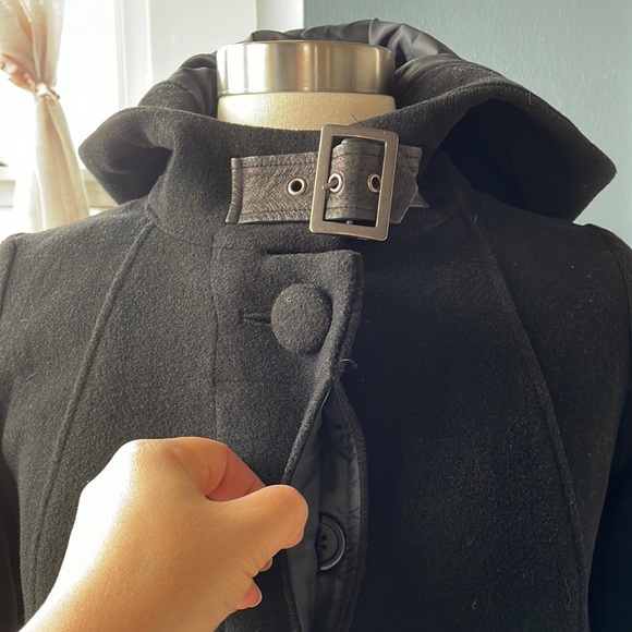 Black wool swing coat Size S - Picture 8 of 10